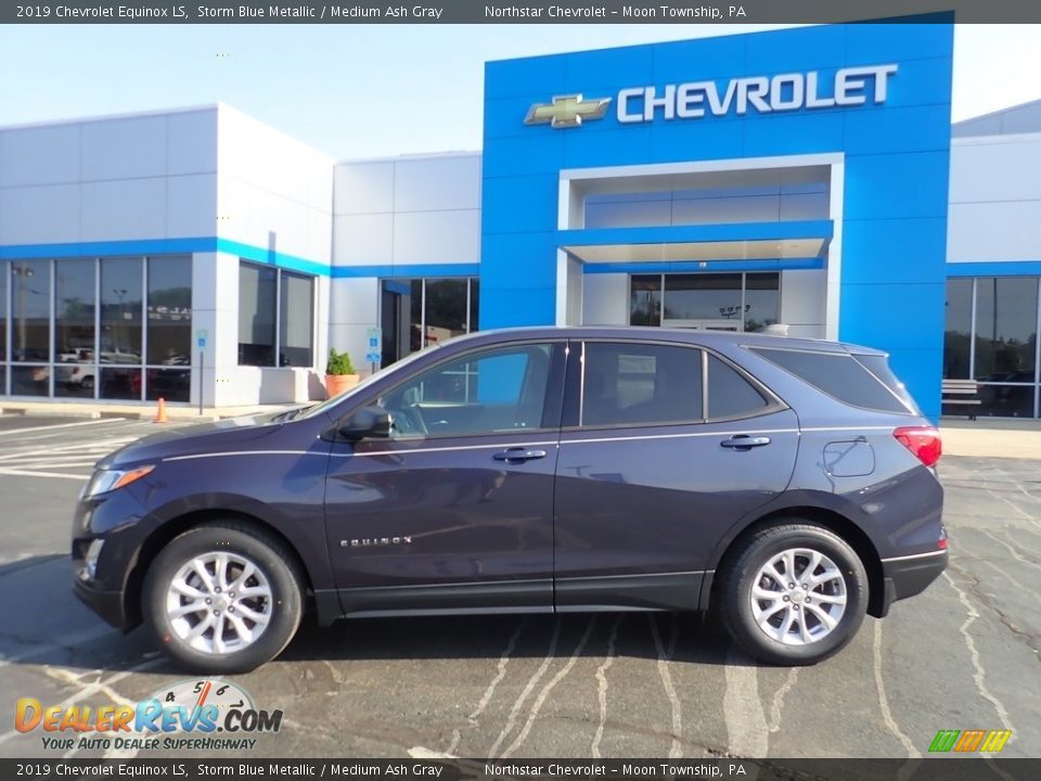 2019 Chevrolet Equinox LS Storm Blue Metallic / Medium Ash Gray Photo #3