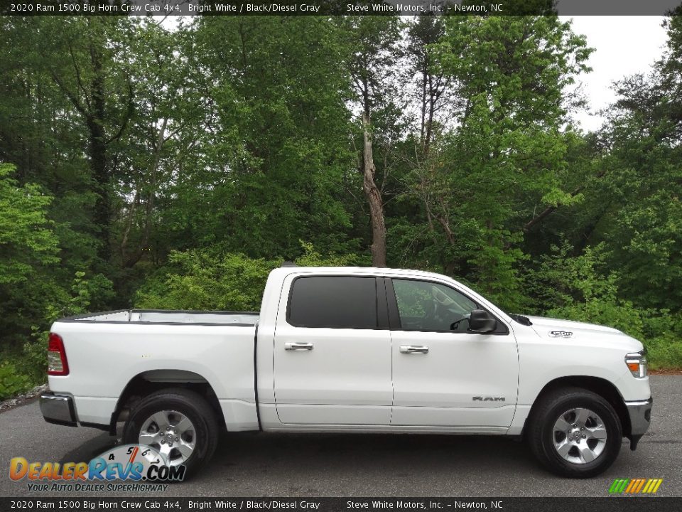 2020 Ram 1500 Big Horn Crew Cab 4x4 Bright White / Black/Diesel Gray Photo #5