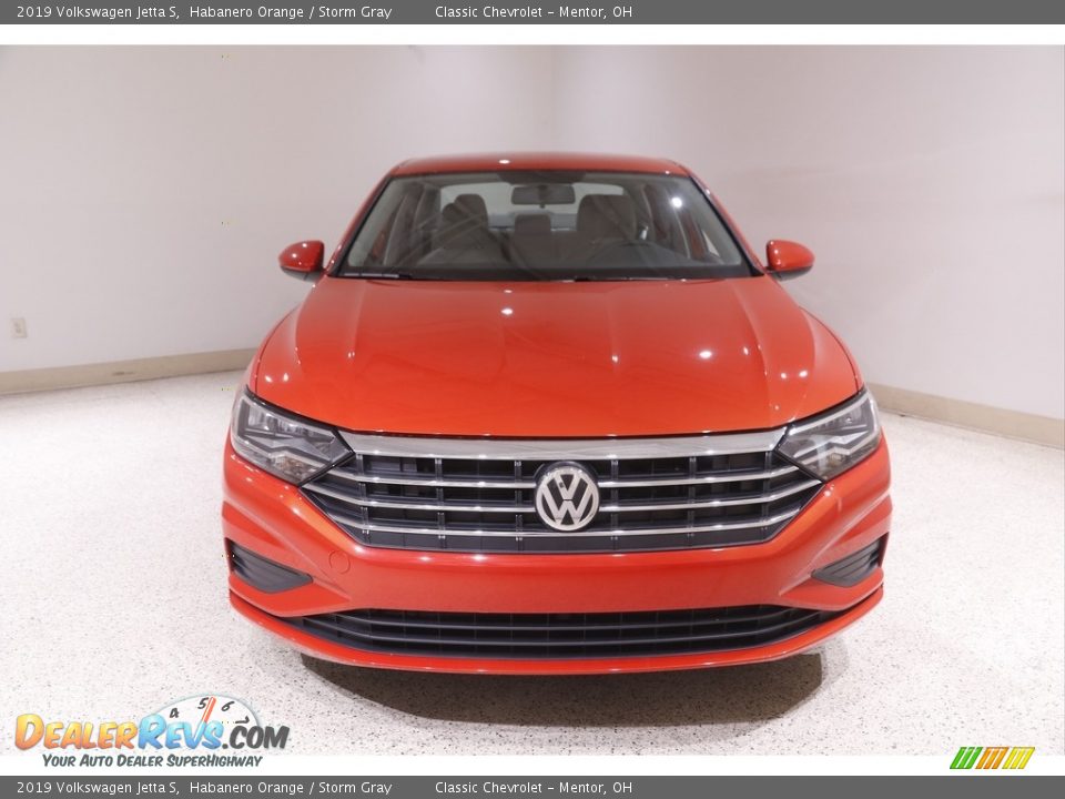 2019 Volkswagen Jetta S Habanero Orange / Storm Gray Photo #2