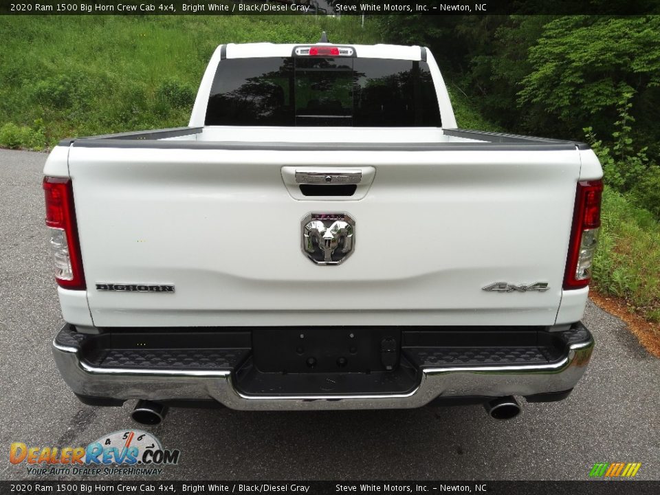 2020 Ram 1500 Big Horn Crew Cab 4x4 Bright White / Black/Diesel Gray Photo #7