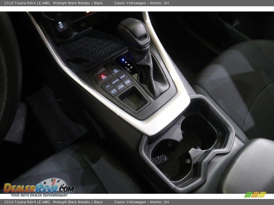 2019 Toyota RAV4 LE AWD Midnight Black Metallic / Black Photo #12