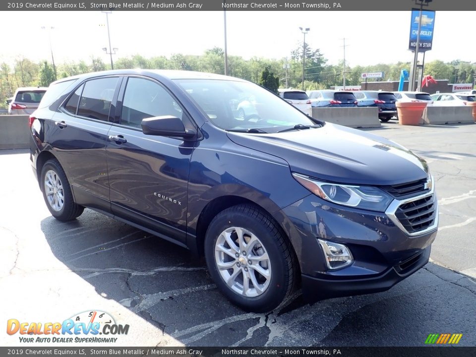 2019 Chevrolet Equinox LS Storm Blue Metallic / Medium Ash Gray Photo #11