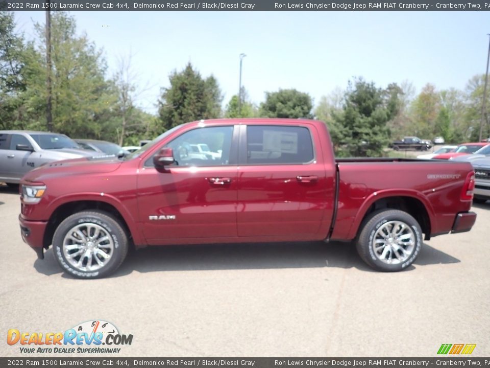 Delmonico Red Pearl 2022 Ram 1500 Laramie Crew Cab 4x4 Photo #2