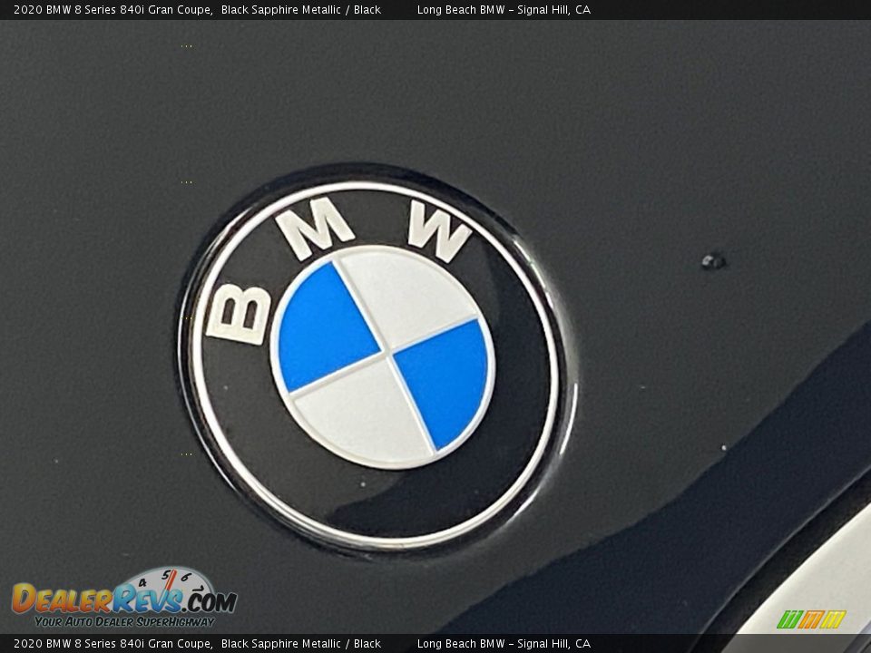 2020 BMW 8 Series 840i Gran Coupe Black Sapphire Metallic / Black Photo #7