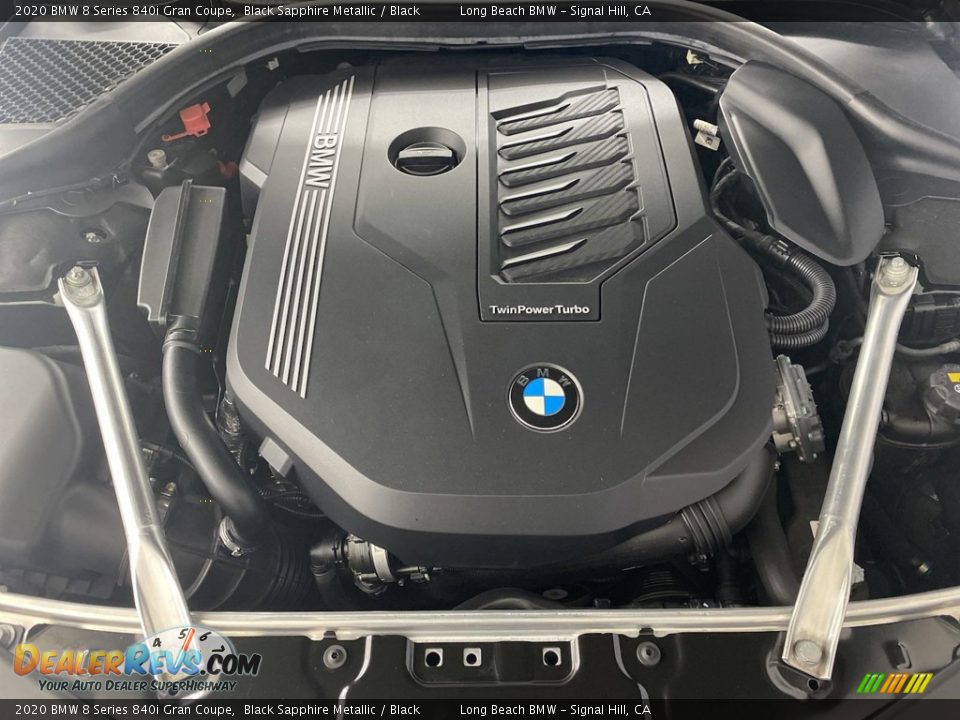 2020 BMW 8 Series 840i Gran Coupe Black Sapphire Metallic / Black Photo #11