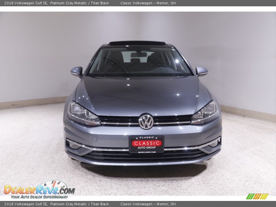 2018 Volkswagen Golf SE Platinum Gray Metallic / Titan Black Photo #2