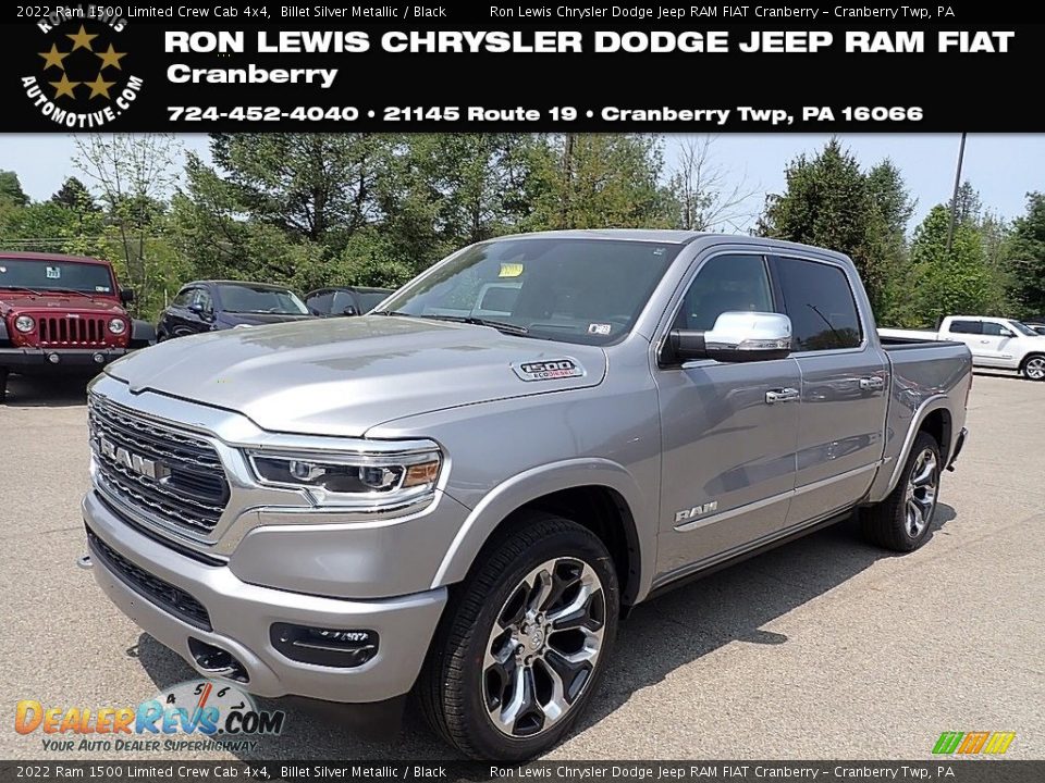 2022 Ram 1500 Limited Crew Cab 4x4 Billet Silver Metallic / Black Photo #1