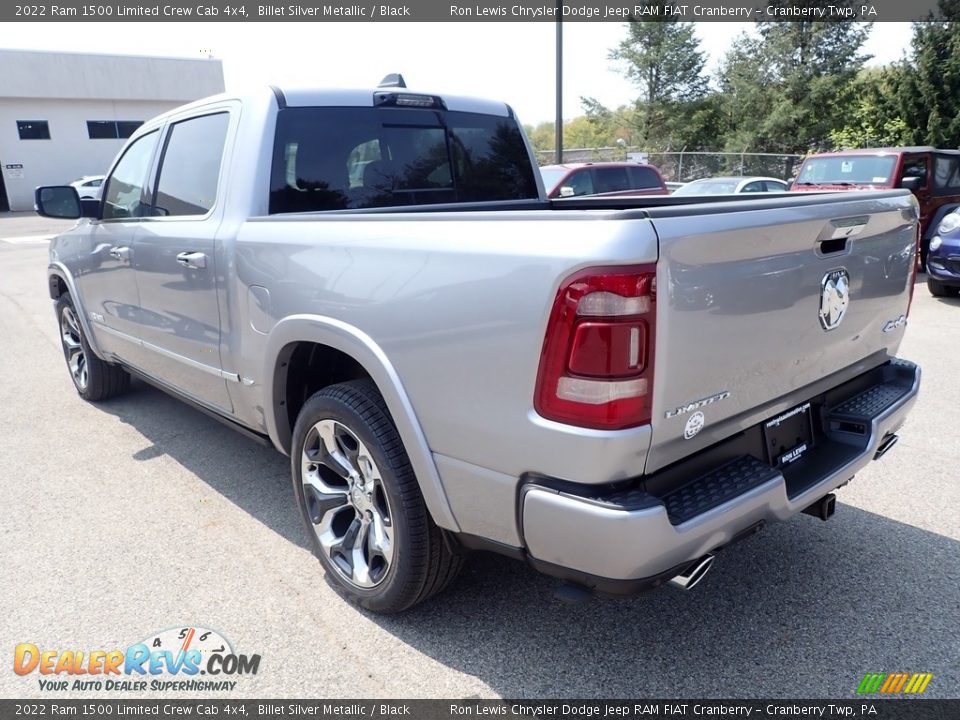 2022 Ram 1500 Limited Crew Cab 4x4 Billet Silver Metallic / Black Photo #3