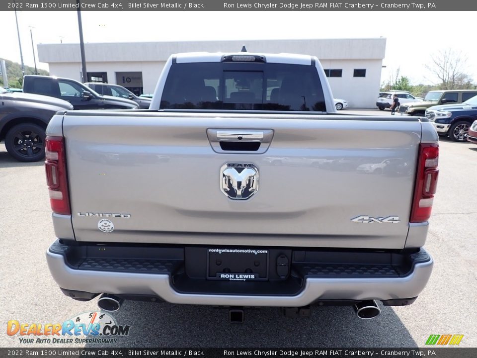 2022 Ram 1500 Limited Crew Cab 4x4 Billet Silver Metallic / Black Photo #4