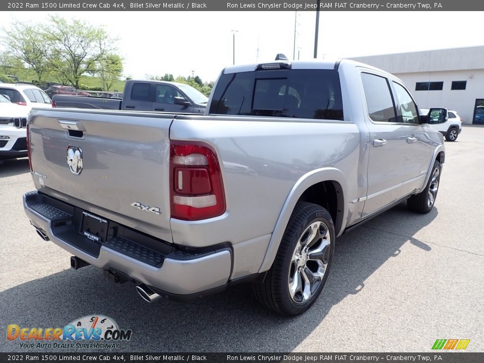 2022 Ram 1500 Limited Crew Cab 4x4 Billet Silver Metallic / Black Photo #5