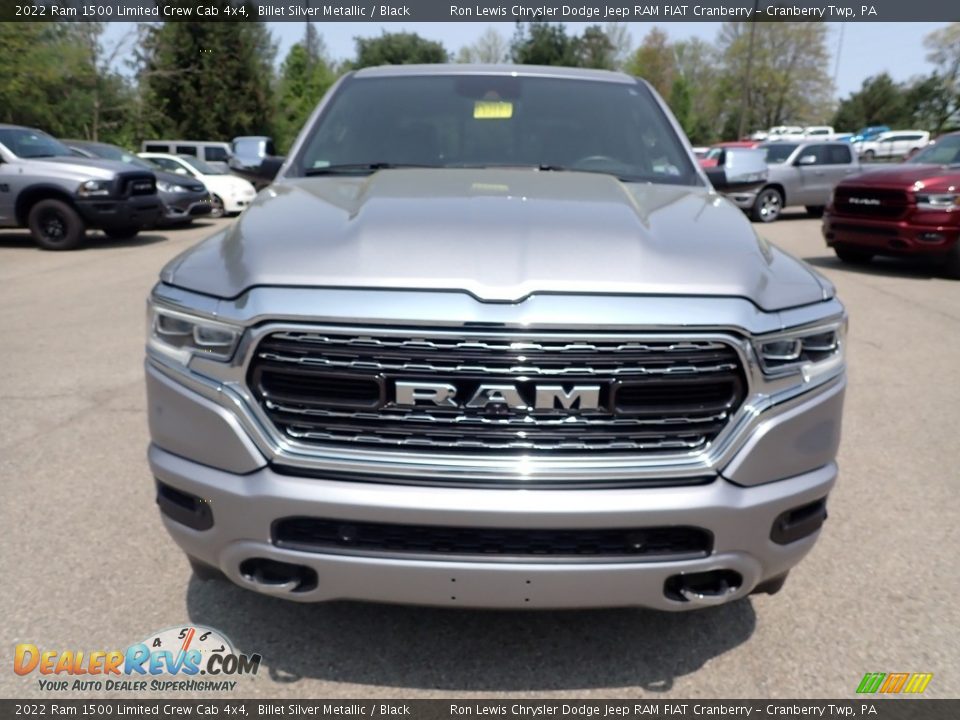 2022 Ram 1500 Limited Crew Cab 4x4 Billet Silver Metallic / Black Photo #8