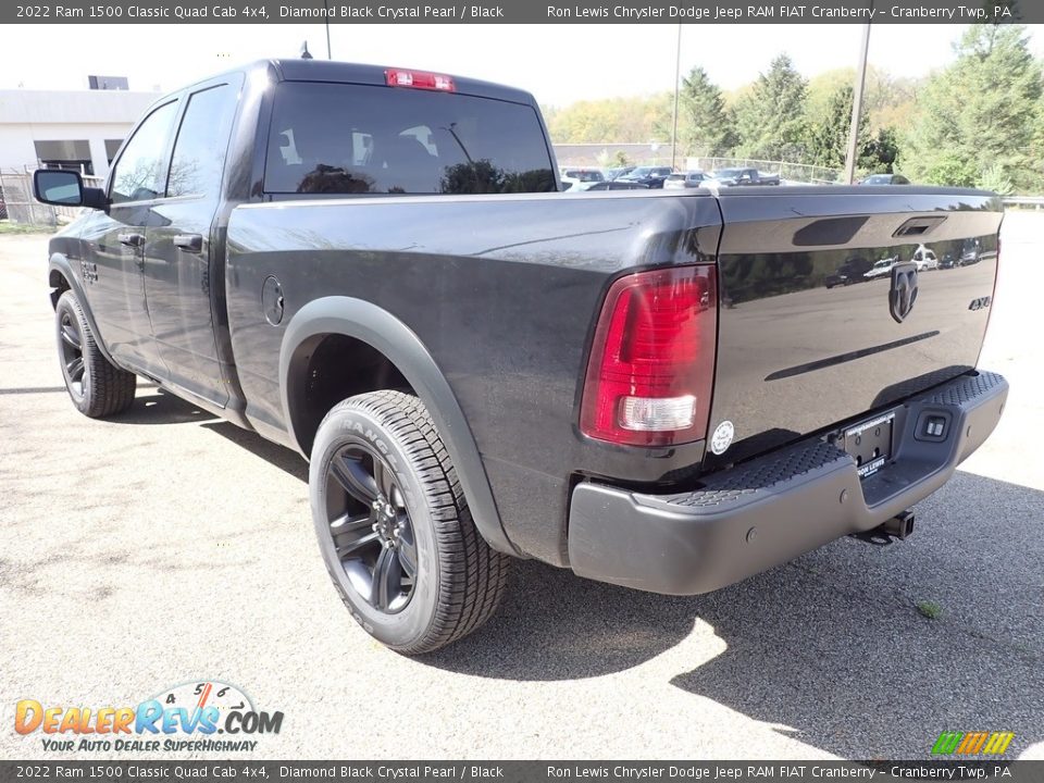 2022 Ram 1500 Classic Quad Cab 4x4 Diamond Black Crystal Pearl / Black Photo #3