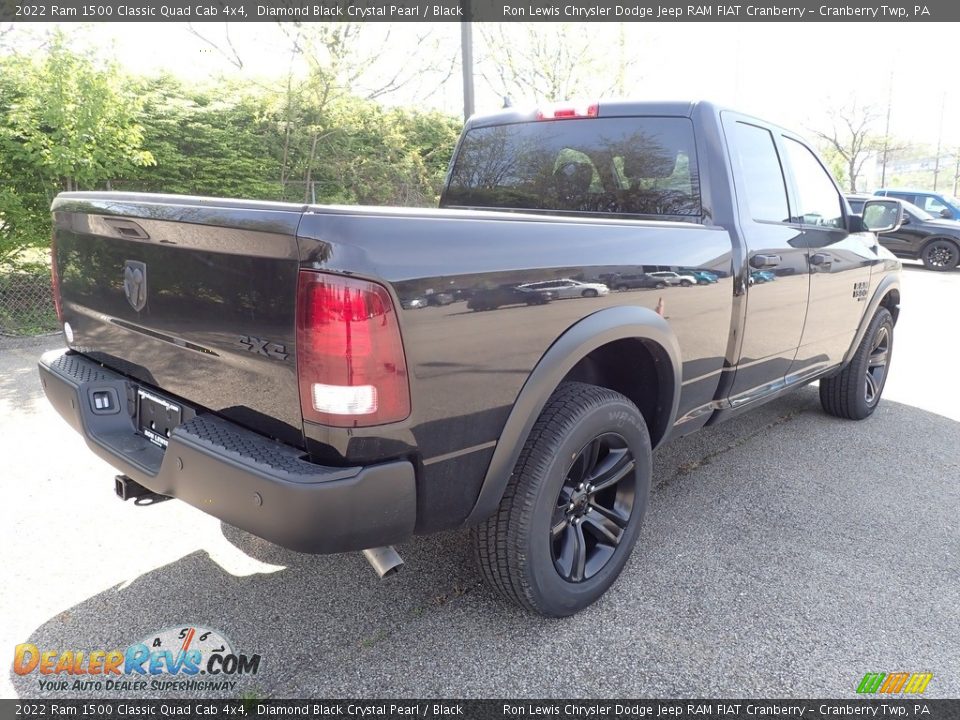 2022 Ram 1500 Classic Quad Cab 4x4 Diamond Black Crystal Pearl / Black Photo #5