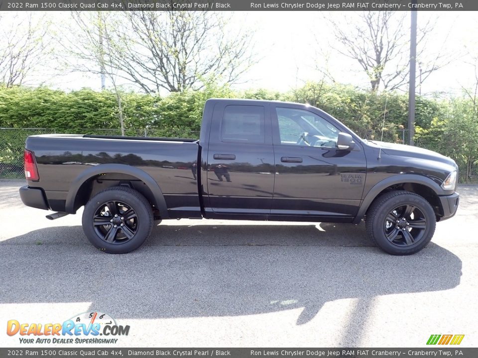 2022 Ram 1500 Classic Quad Cab 4x4 Diamond Black Crystal Pearl / Black Photo #6