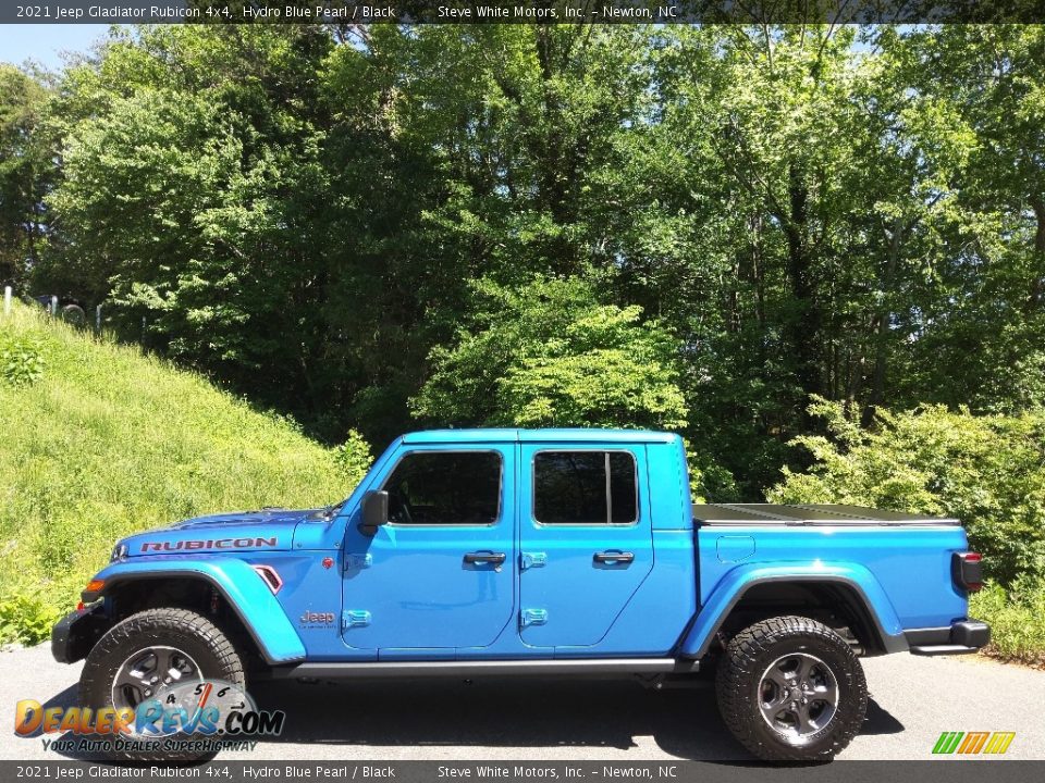 2021 Jeep Gladiator Rubicon 4x4 Hydro Blue Pearl / Black Photo #1