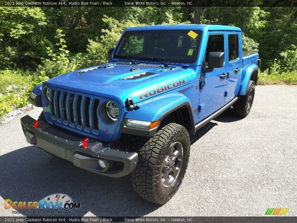 2021 Jeep Gladiator Rubicon 4x4 Hydro Blue Pearl / Black Photo #2