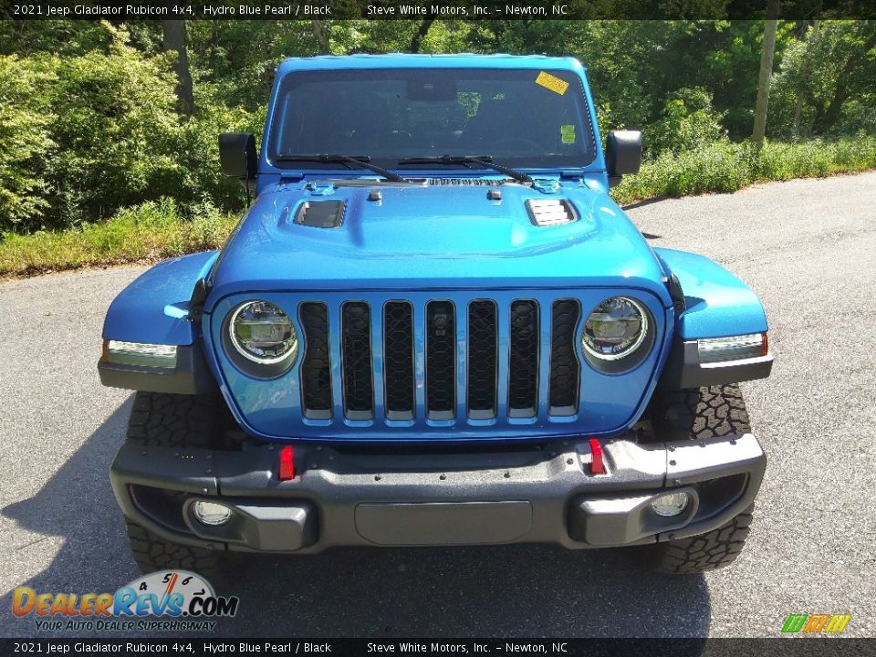 2021 Jeep Gladiator Rubicon 4x4 Hydro Blue Pearl / Black Photo #3