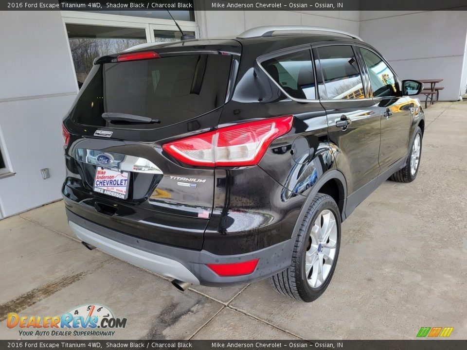 2016 Ford Escape Titanium 4WD Shadow Black / Charcoal Black Photo #4