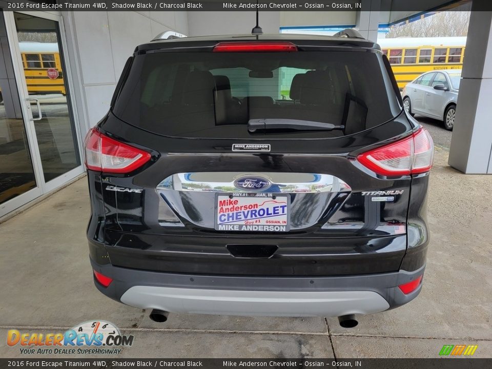 2016 Ford Escape Titanium 4WD Shadow Black / Charcoal Black Photo #5