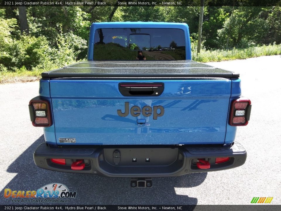2021 Jeep Gladiator Rubicon 4x4 Hydro Blue Pearl / Black Photo #7