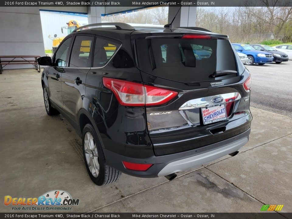 2016 Ford Escape Titanium 4WD Shadow Black / Charcoal Black Photo #8