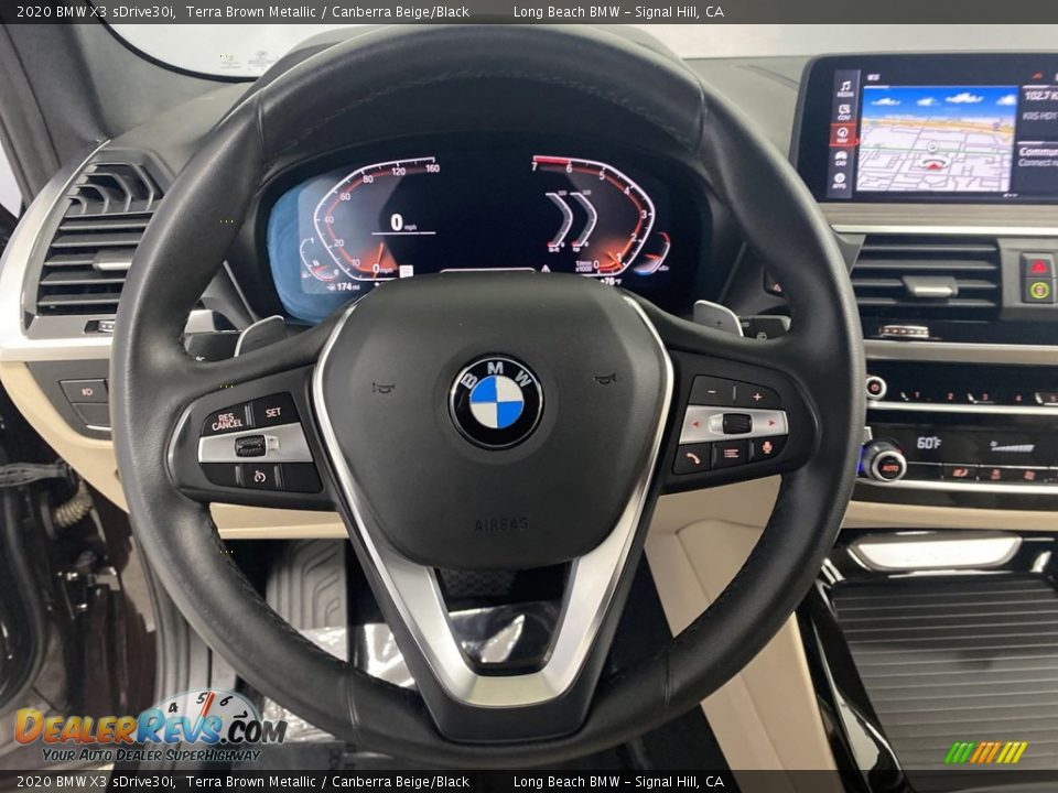 2020 BMW X3 sDrive30i Terra Brown Metallic / Canberra Beige/Black Photo #17