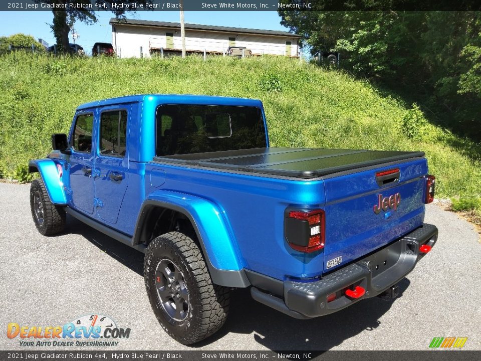 2021 Jeep Gladiator Rubicon 4x4 Hydro Blue Pearl / Black Photo #10