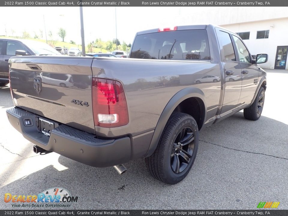 2022 Ram 1500 Classic Quad Cab 4x4 Granite Crystal Metallic / Black Photo #6