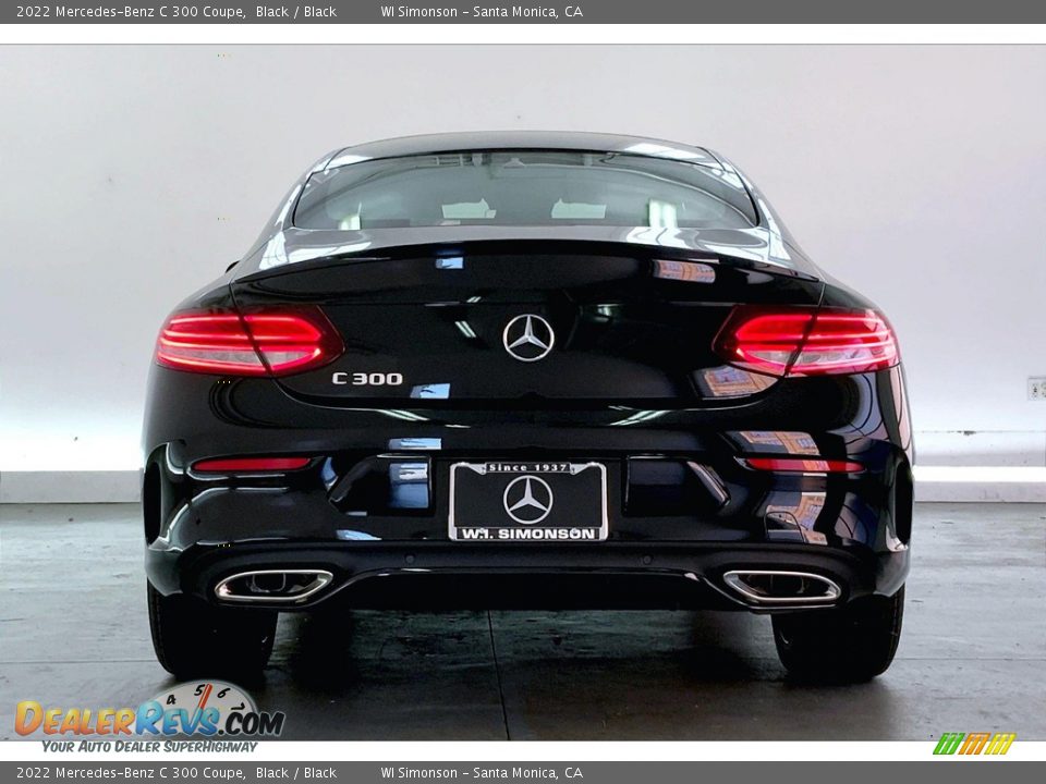 2022 Mercedes-Benz C 300 Coupe Black / Black Photo #3