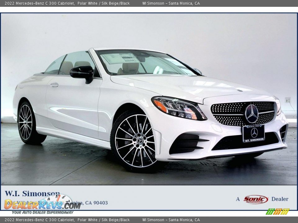 2022 Mercedes-Benz C 300 Cabriolet Polar White / Silk Beige/Black Photo #1