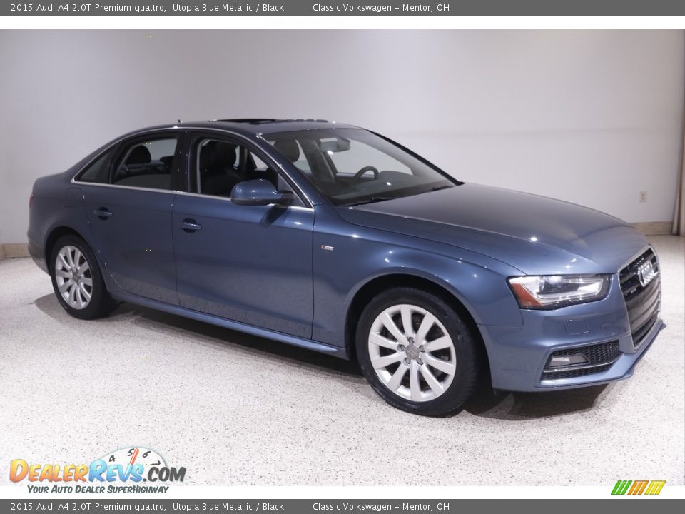 2015 Audi A4 2.0T Premium quattro Utopia Blue Metallic / Black Photo #1
