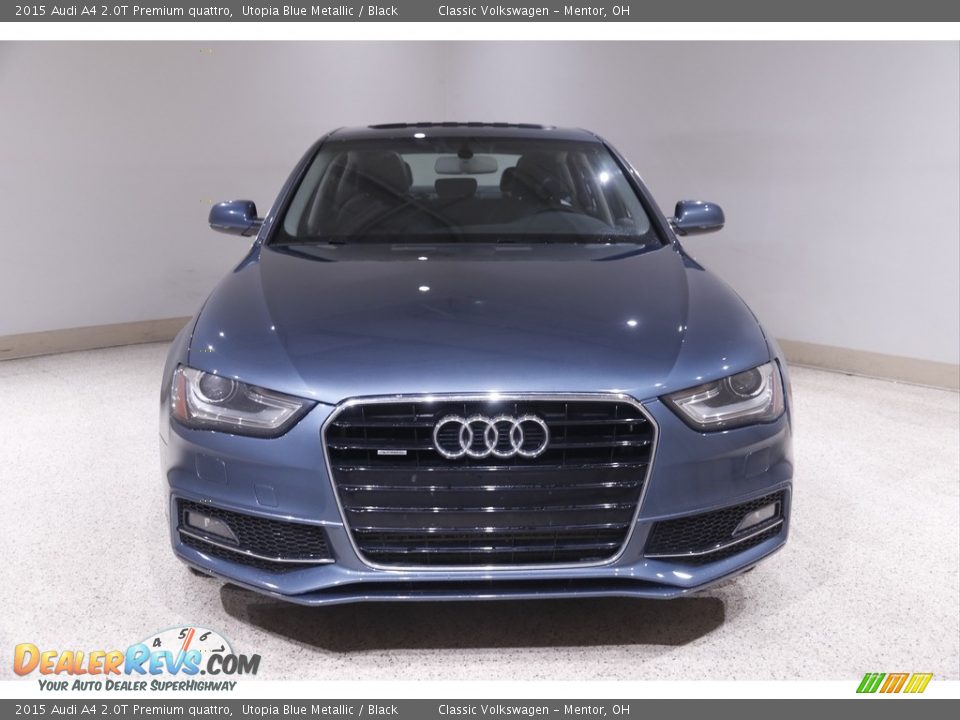 2015 Audi A4 2.0T Premium quattro Utopia Blue Metallic / Black Photo #2