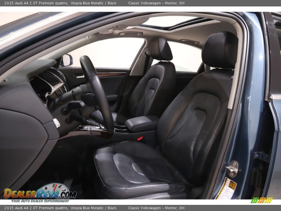 2015 Audi A4 2.0T Premium quattro Utopia Blue Metallic / Black Photo #5
