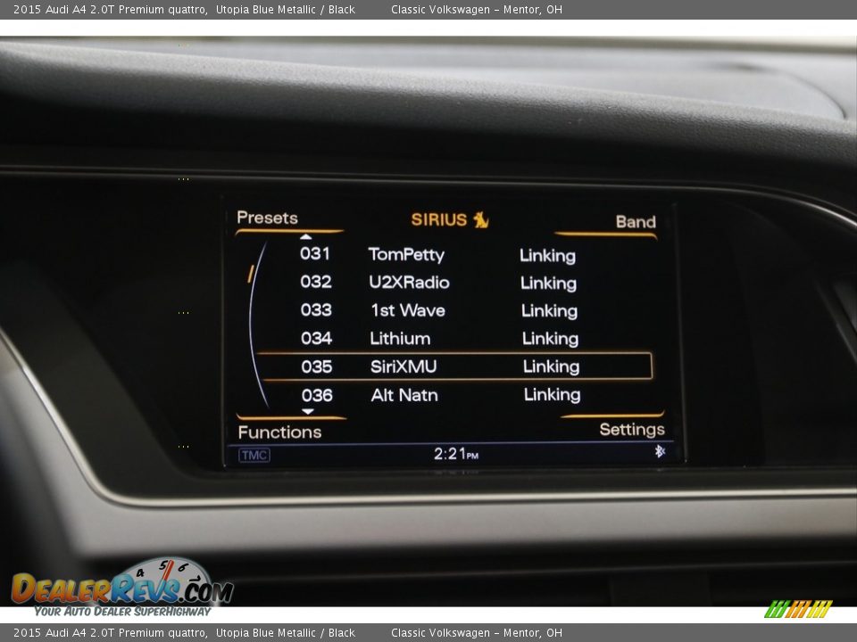 2015 Audi A4 2.0T Premium quattro Utopia Blue Metallic / Black Photo #9