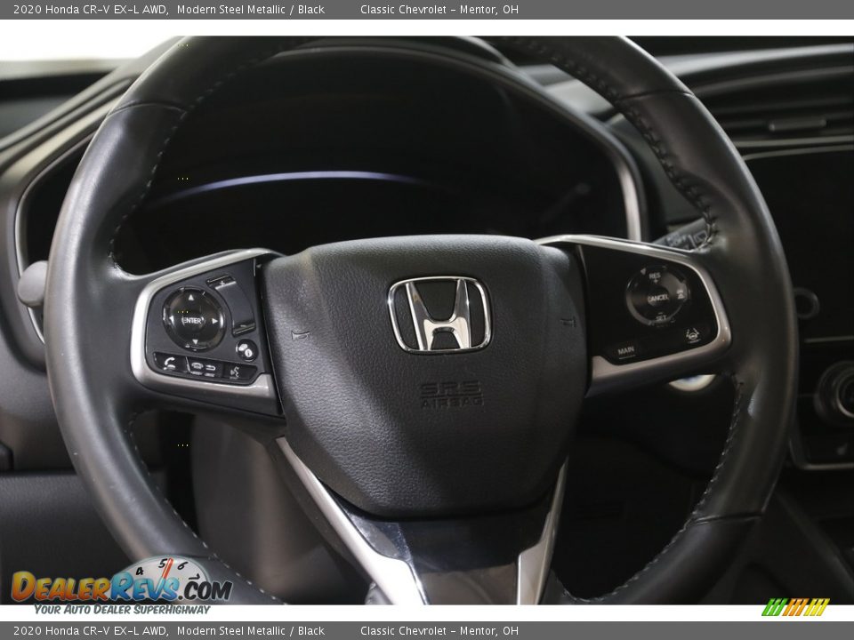 2020 Honda CR-V EX-L AWD Modern Steel Metallic / Black Photo #7