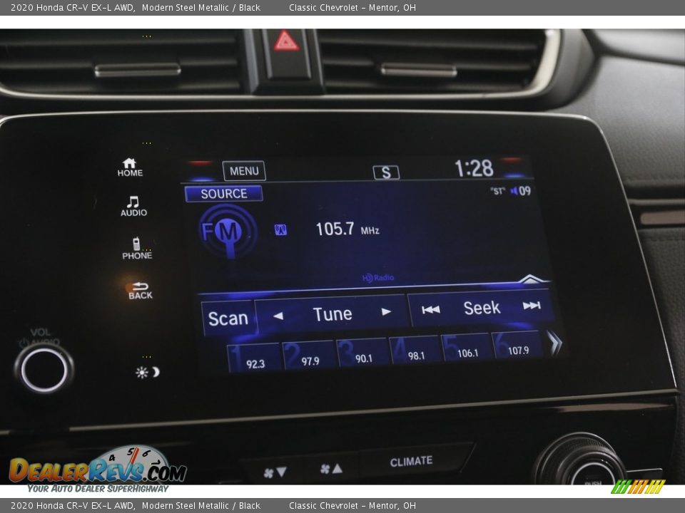 2020 Honda CR-V EX-L AWD Modern Steel Metallic / Black Photo #10