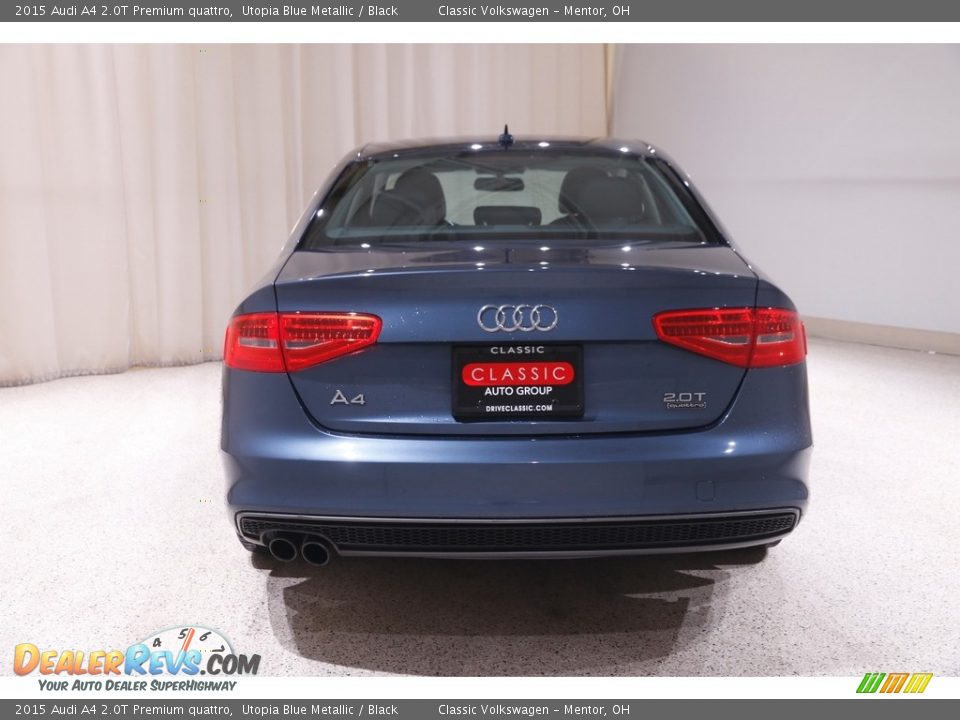 2015 Audi A4 2.0T Premium quattro Utopia Blue Metallic / Black Photo #16