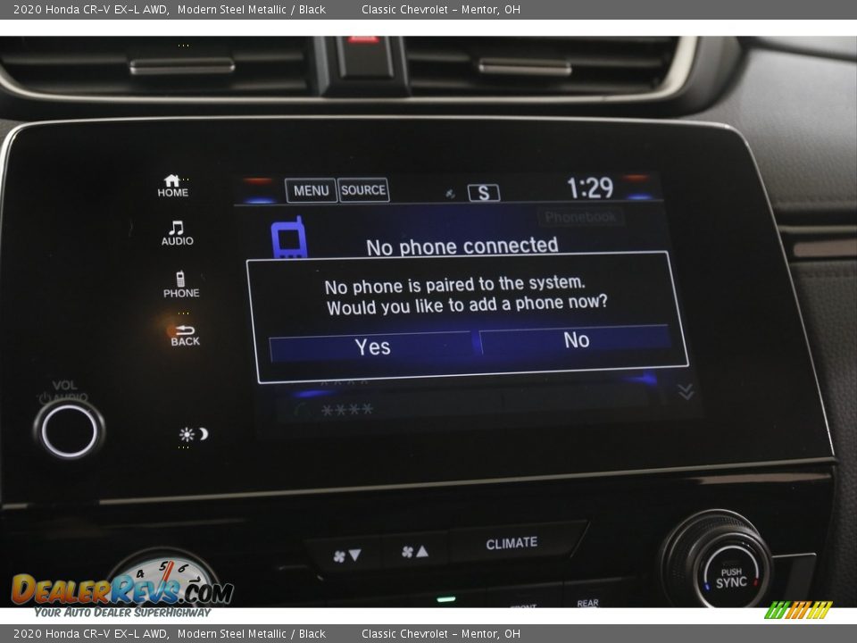 2020 Honda CR-V EX-L AWD Modern Steel Metallic / Black Photo #11