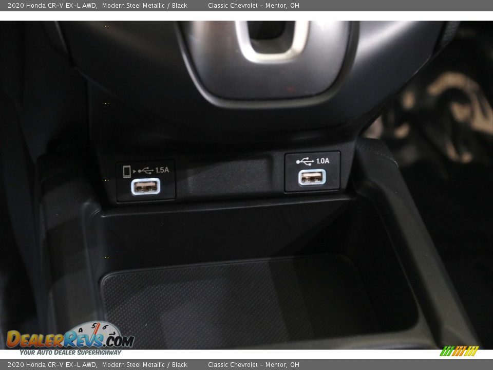 2020 Honda CR-V EX-L AWD Modern Steel Metallic / Black Photo #15