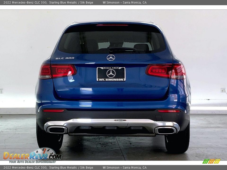 2022 Mercedes-Benz GLC 300 Starling Blue Metallic / Silk Beige Photo #3