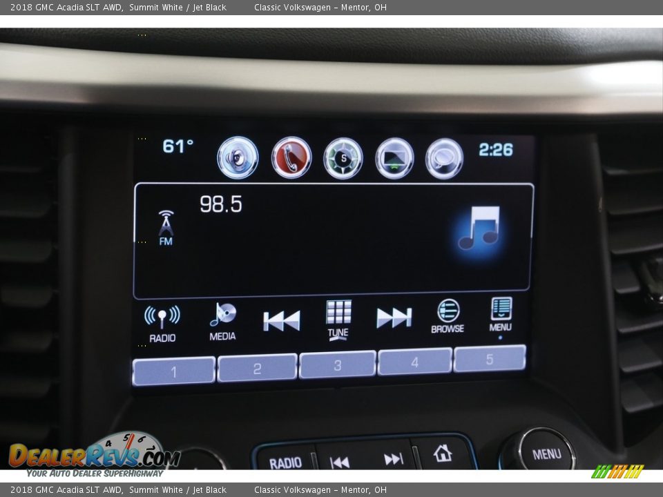 2018 GMC Acadia SLT AWD Summit White / Jet Black Photo #10