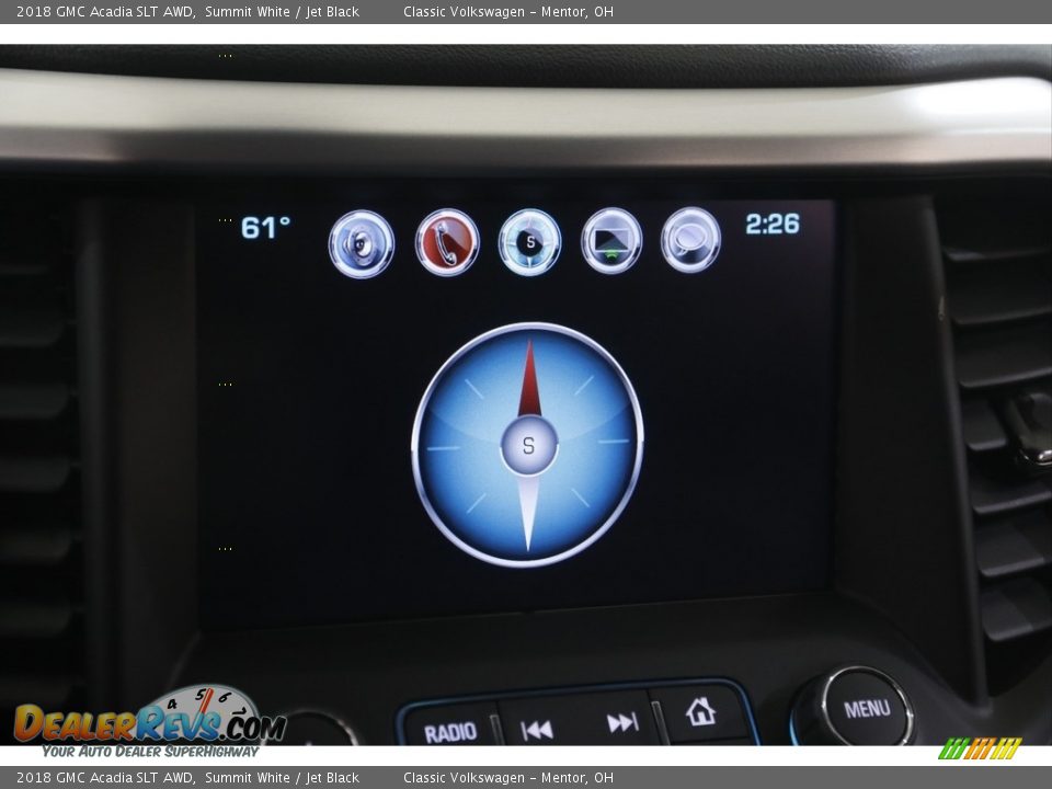 2018 GMC Acadia SLT AWD Summit White / Jet Black Photo #12