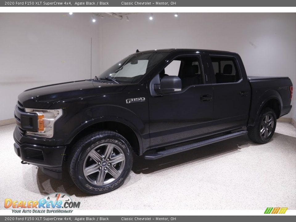 2020 Ford F150 XLT SuperCrew 4x4 Agate Black / Black Photo #3