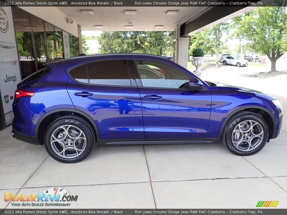 Anodized Blue Metallic 2022 Alfa Romeo Stelvio Sprint AWD Photo #4