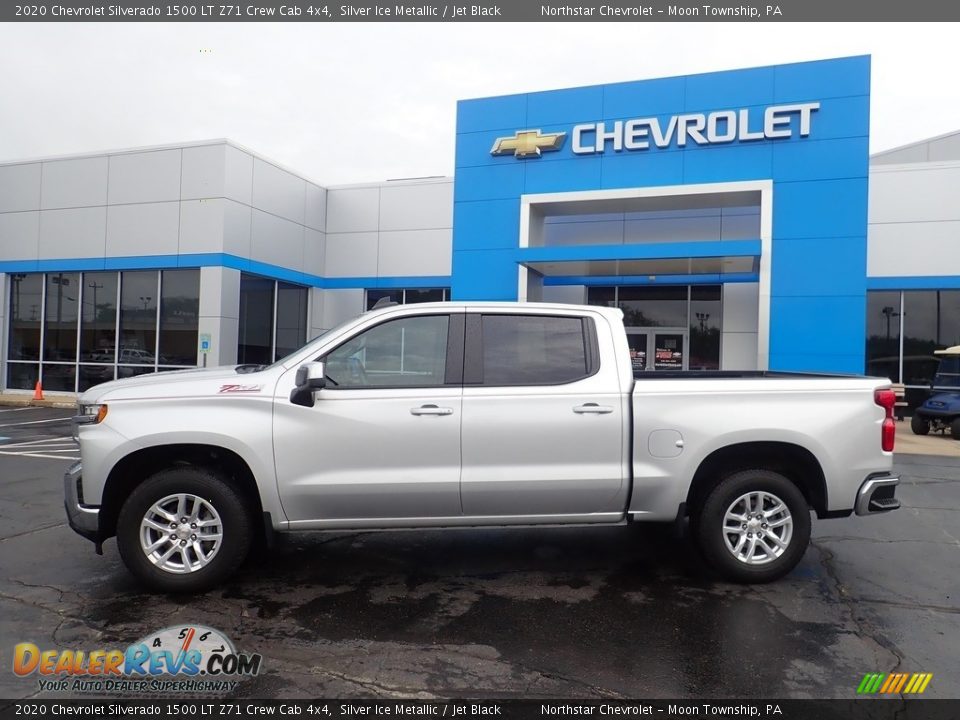 2020 Chevrolet Silverado 1500 LT Z71 Crew Cab 4x4 Silver Ice Metallic / Jet Black Photo #3