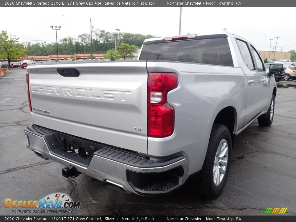 2020 Chevrolet Silverado 1500 LT Z71 Crew Cab 4x4 Silver Ice Metallic / Jet Black Photo #7