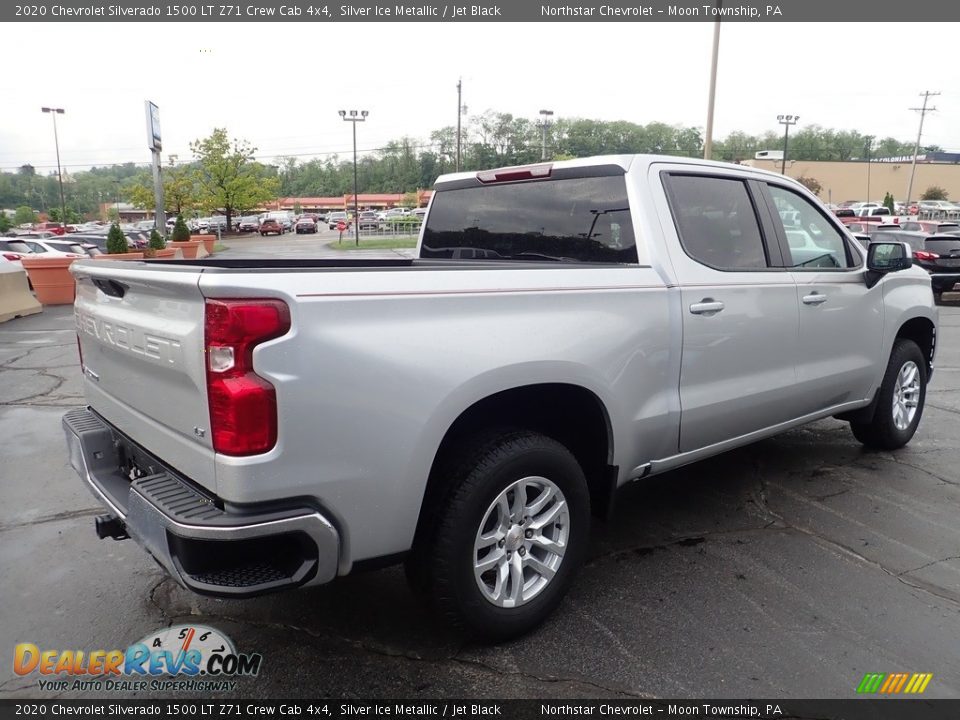 2020 Chevrolet Silverado 1500 LT Z71 Crew Cab 4x4 Silver Ice Metallic / Jet Black Photo #8