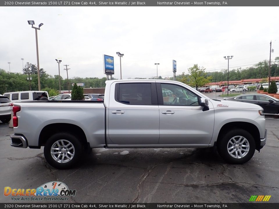 2020 Chevrolet Silverado 1500 LT Z71 Crew Cab 4x4 Silver Ice Metallic / Jet Black Photo #9