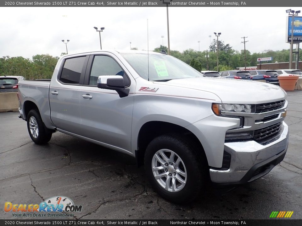 2020 Chevrolet Silverado 1500 LT Z71 Crew Cab 4x4 Silver Ice Metallic / Jet Black Photo #10