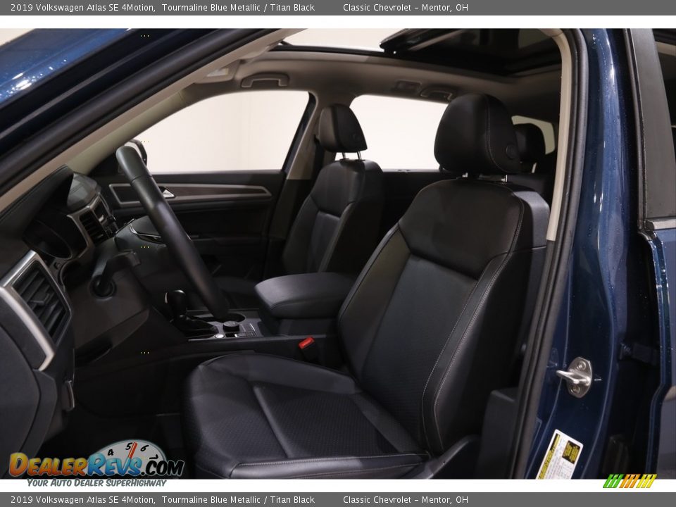 2019 Volkswagen Atlas SE 4Motion Tourmaline Blue Metallic / Titan Black Photo #5